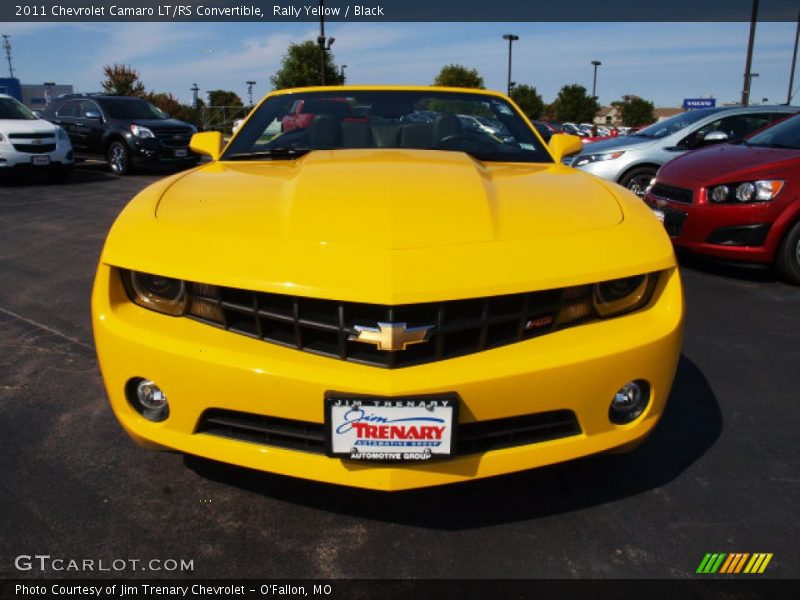 Rally Yellow / Black 2011 Chevrolet Camaro LT/RS Convertible