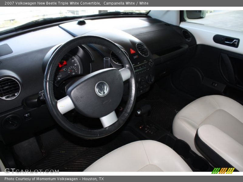 Campanella White / White 2007 Volkswagen New Beetle Triple White Convertible