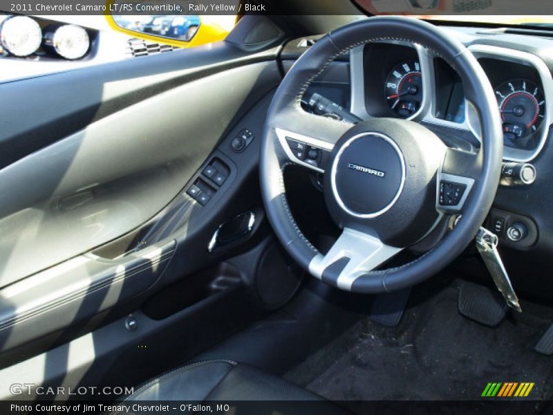 Rally Yellow / Black 2011 Chevrolet Camaro LT/RS Convertible
