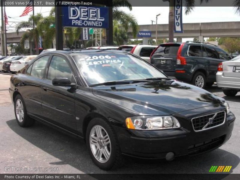 Black / Taupe/Light Taupe 2006 Volvo S60 2.5T