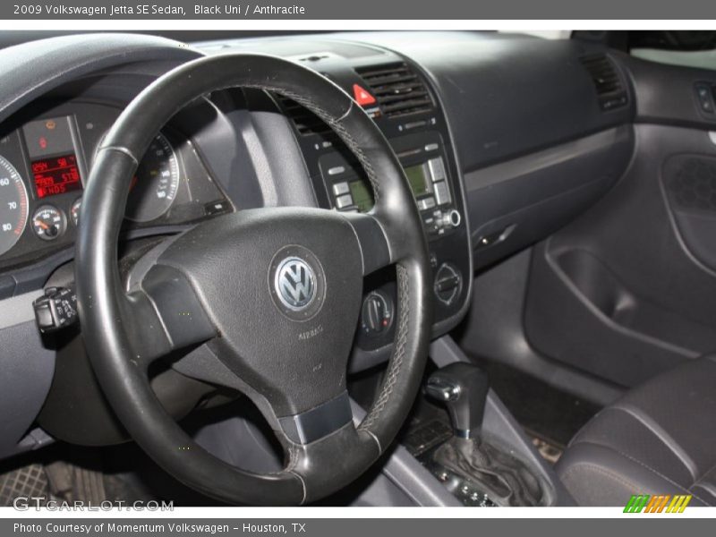Black Uni / Anthracite 2009 Volkswagen Jetta SE Sedan