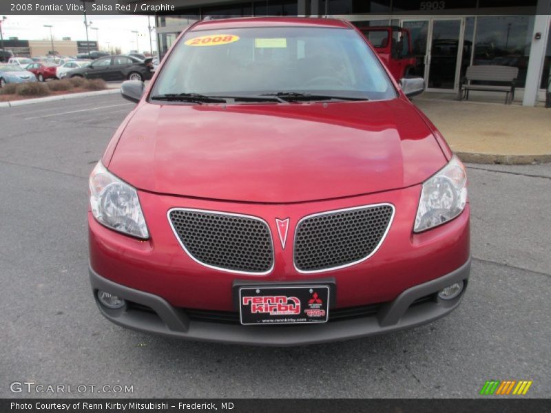 Salsa Red / Graphite 2008 Pontiac Vibe