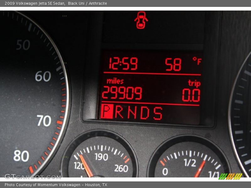 Black Uni / Anthracite 2009 Volkswagen Jetta SE Sedan