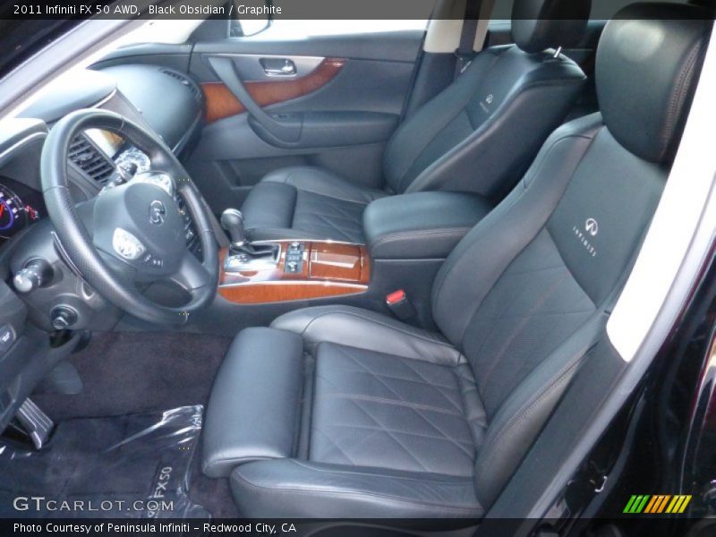 Front Seat of 2011 FX 50 AWD