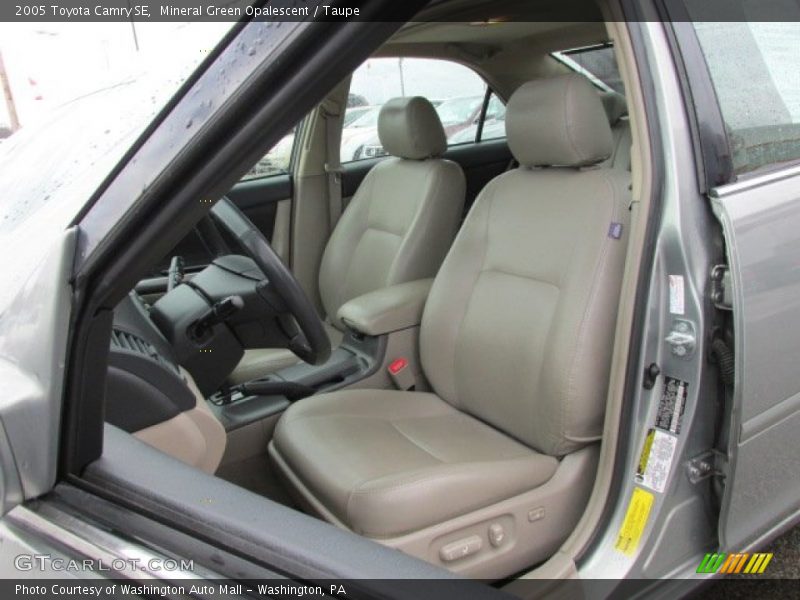 Front Seat of 2005 Camry SE