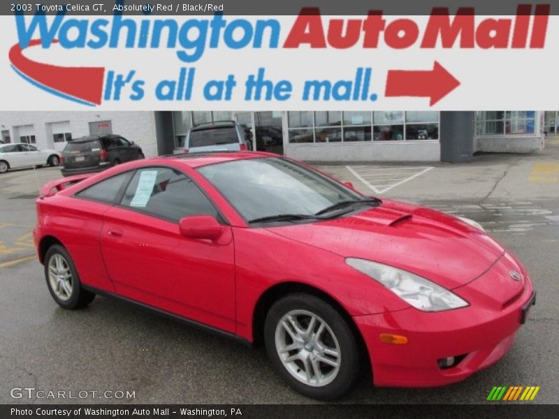 Absolutely Red / Black/Red 2003 Toyota Celica GT