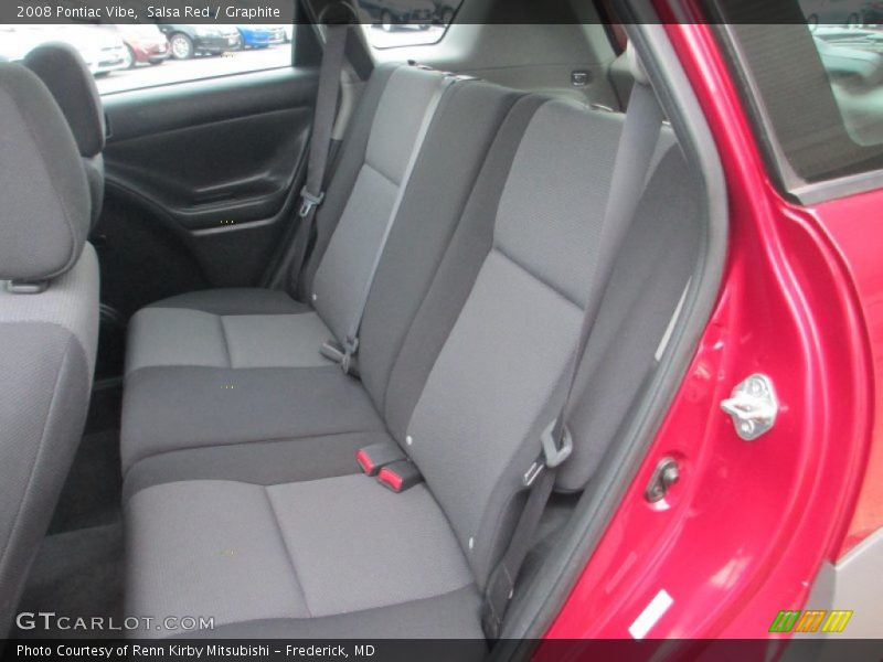 Rear Seat of 2008 Vibe 