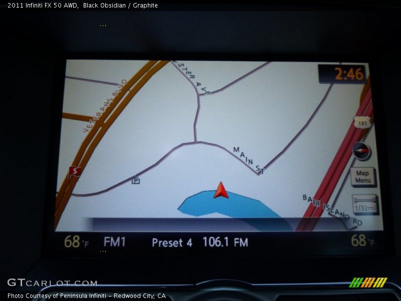 Navigation of 2011 FX 50 AWD