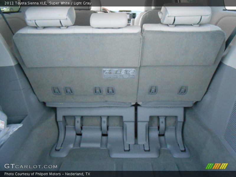 Super White / Light Gray 2013 Toyota Sienna XLE