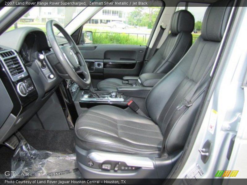 Zermatt Silver Metallic / Jet Black 2007 Land Rover Range Rover Supercharged