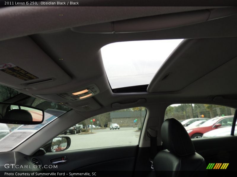 Obsidian Black / Black 2011 Lexus IS 250
