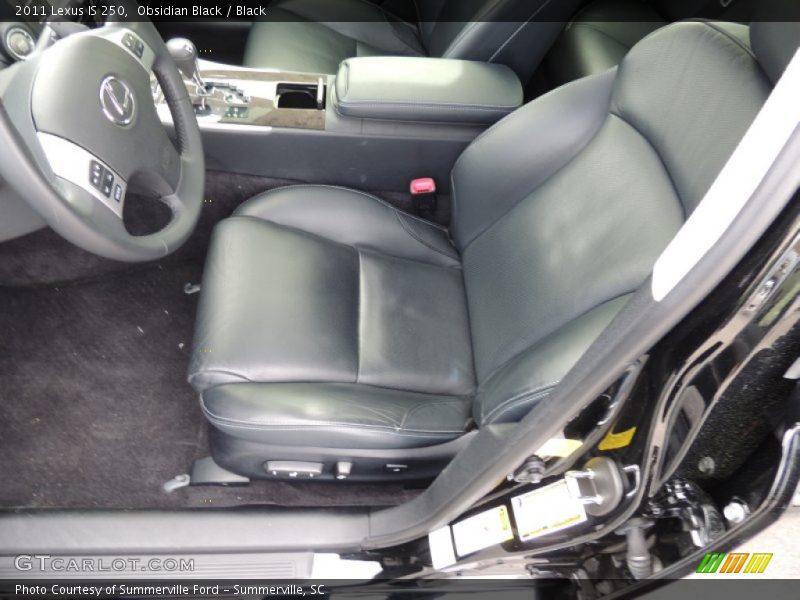 Obsidian Black / Black 2011 Lexus IS 250