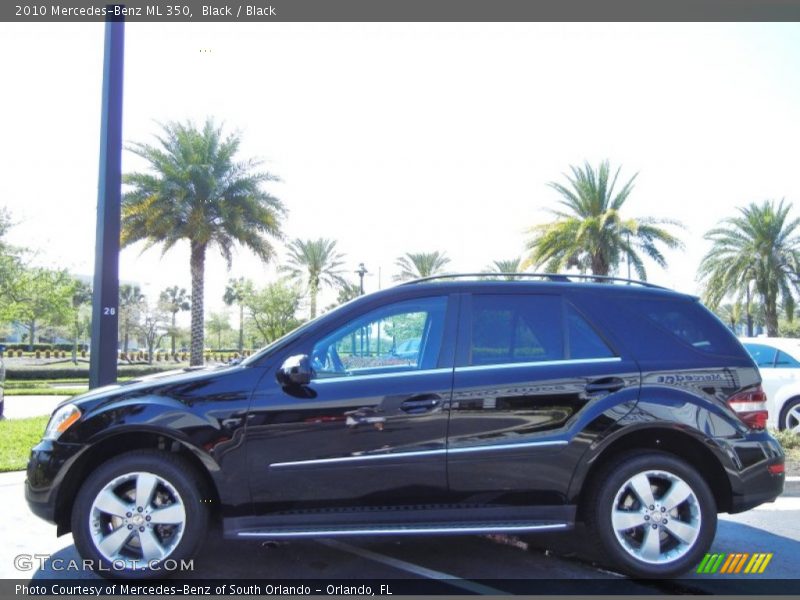 Black / Black 2010 Mercedes-Benz ML 350