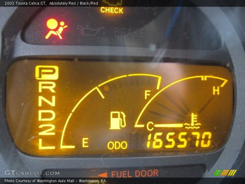 Absolutely Red / Black/Red 2003 Toyota Celica GT