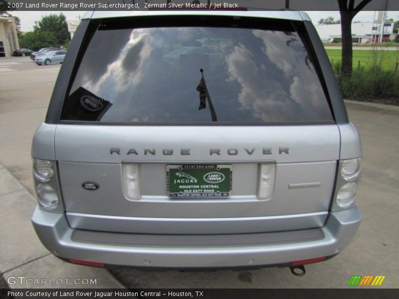 Zermatt Silver Metallic / Jet Black 2007 Land Rover Range Rover Supercharged