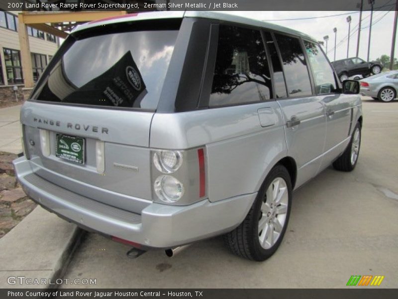 Zermatt Silver Metallic / Jet Black 2007 Land Rover Range Rover Supercharged