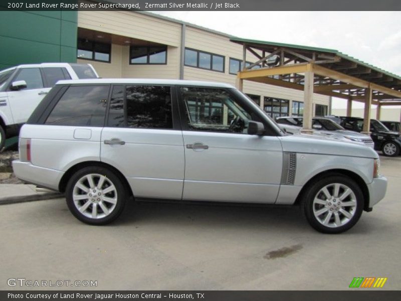 Zermatt Silver Metallic / Jet Black 2007 Land Rover Range Rover Supercharged