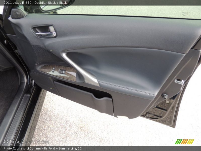 Obsidian Black / Black 2011 Lexus IS 250