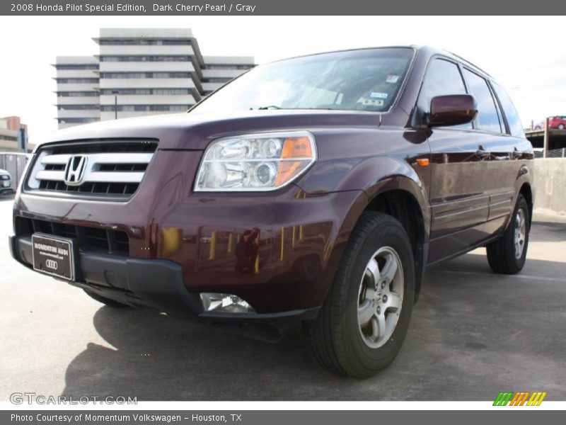 Dark Cherry Pearl / Gray 2008 Honda Pilot Special Edition