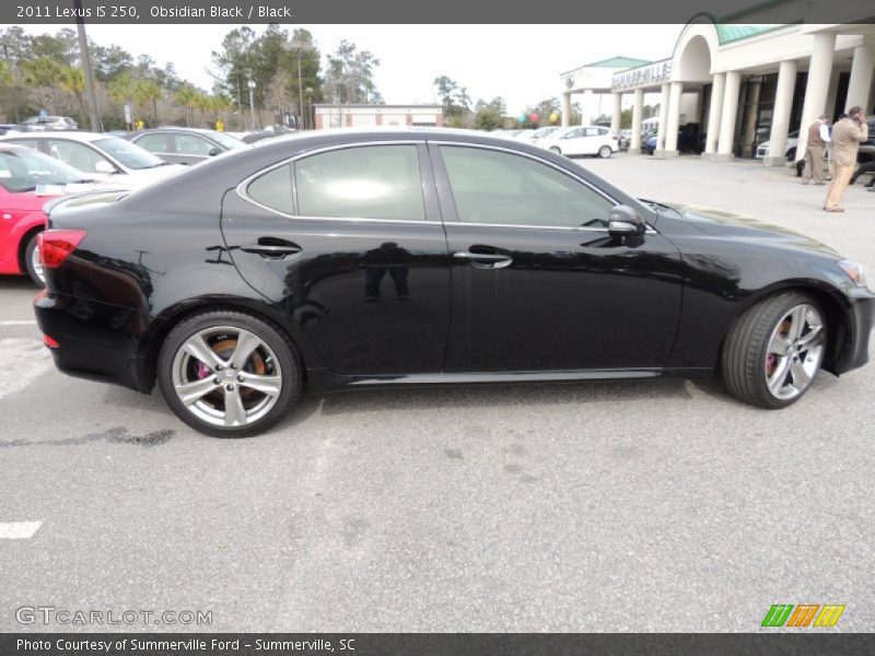 Obsidian Black / Black 2011 Lexus IS 250