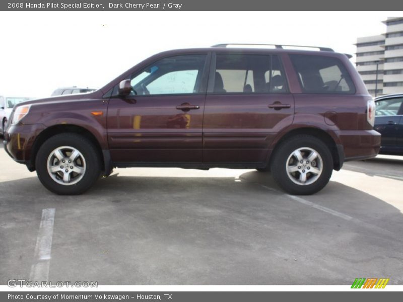 Dark Cherry Pearl / Gray 2008 Honda Pilot Special Edition