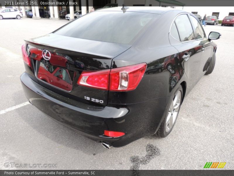Obsidian Black / Black 2011 Lexus IS 250