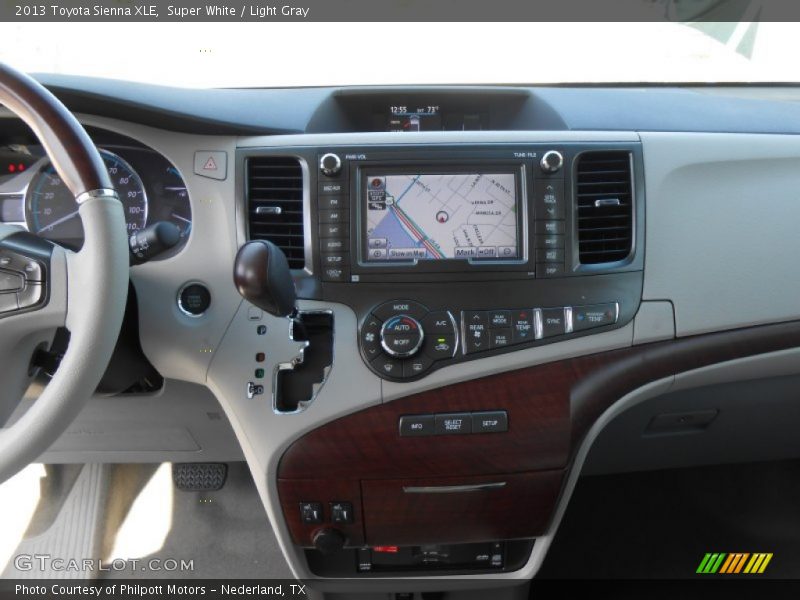 Super White / Light Gray 2013 Toyota Sienna XLE