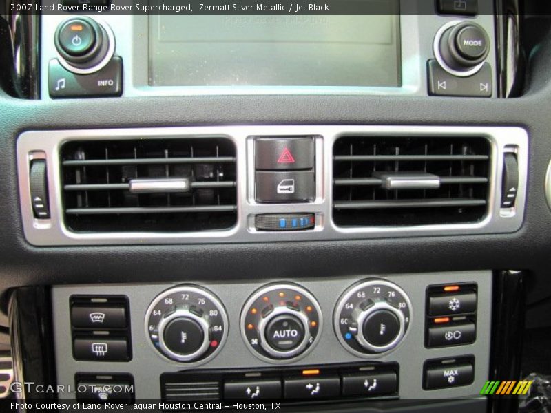 Zermatt Silver Metallic / Jet Black 2007 Land Rover Range Rover Supercharged