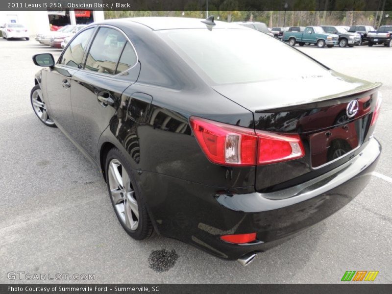 Obsidian Black / Black 2011 Lexus IS 250