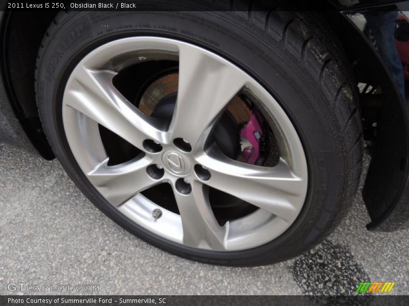 Obsidian Black / Black 2011 Lexus IS 250