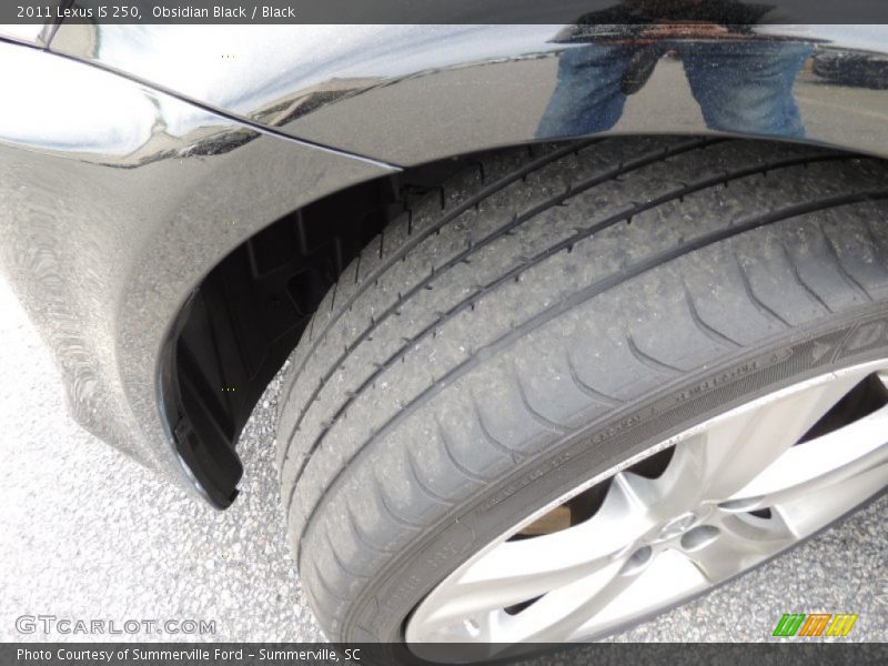 Obsidian Black / Black 2011 Lexus IS 250