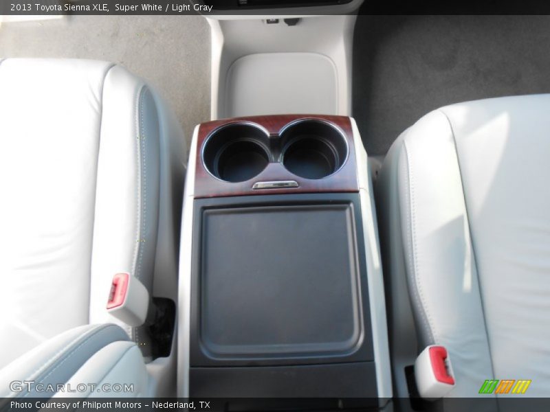 Super White / Light Gray 2013 Toyota Sienna XLE