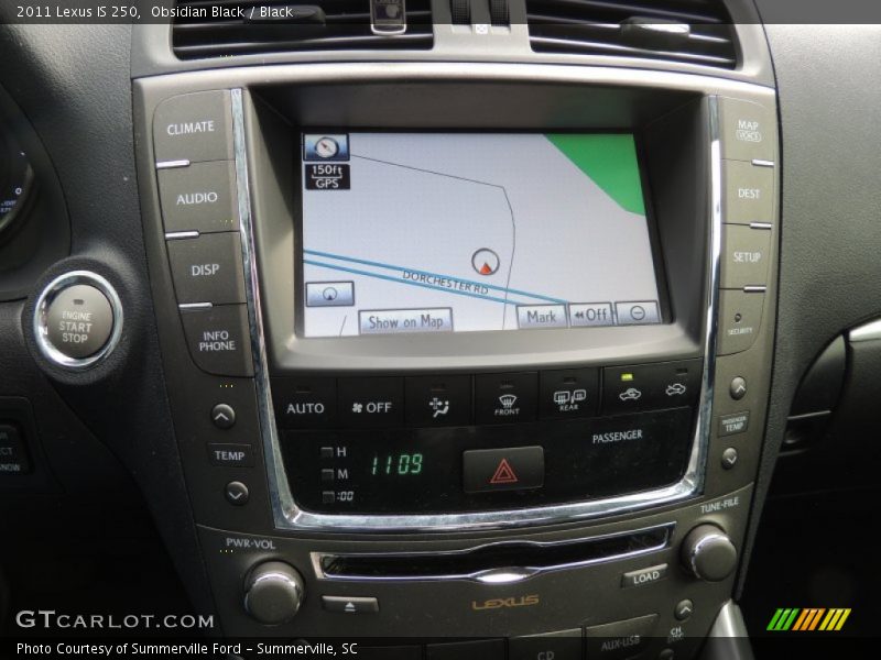 Navigation of 2011 IS 250