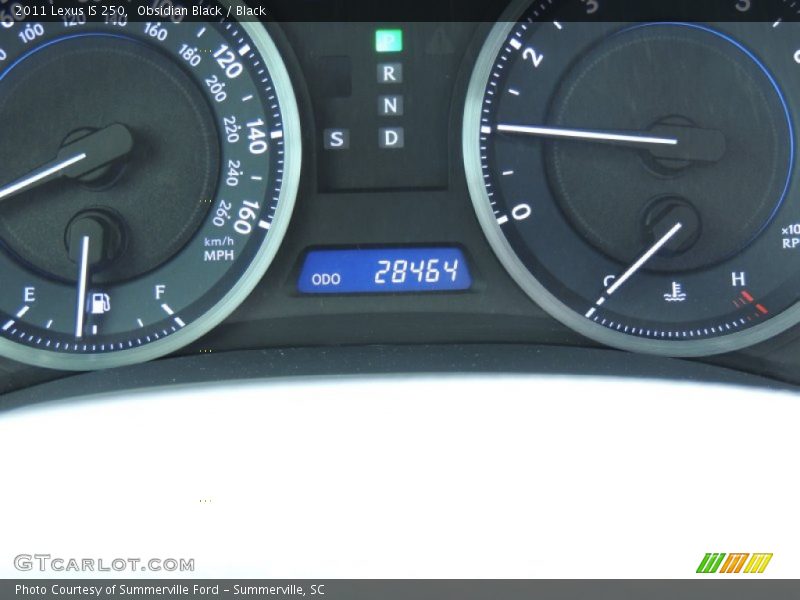 Obsidian Black / Black 2011 Lexus IS 250