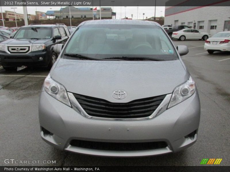 Silver Sky Metallic / Light Gray 2012 Toyota Sienna