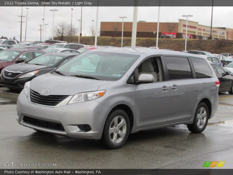 Silver Sky Metallic / Light Gray 2012 Toyota Sienna
