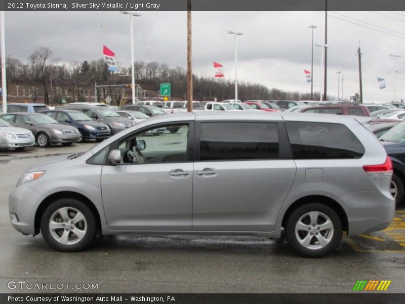 Silver Sky Metallic / Light Gray 2012 Toyota Sienna