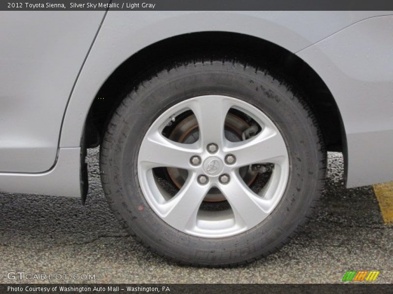 Silver Sky Metallic / Light Gray 2012 Toyota Sienna