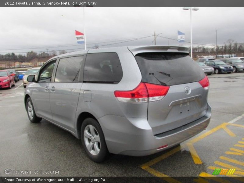 Silver Sky Metallic / Light Gray 2012 Toyota Sienna
