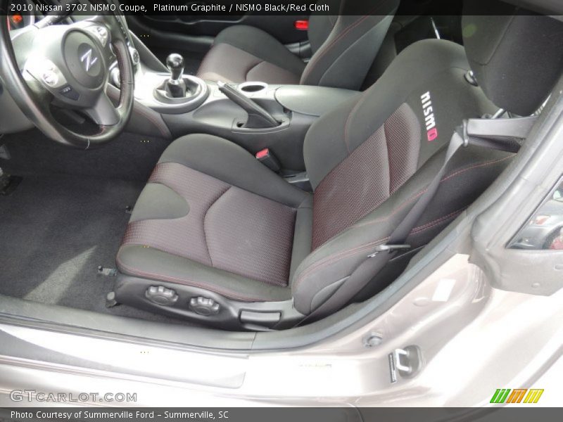 Front Seat of 2010 370Z NISMO Coupe