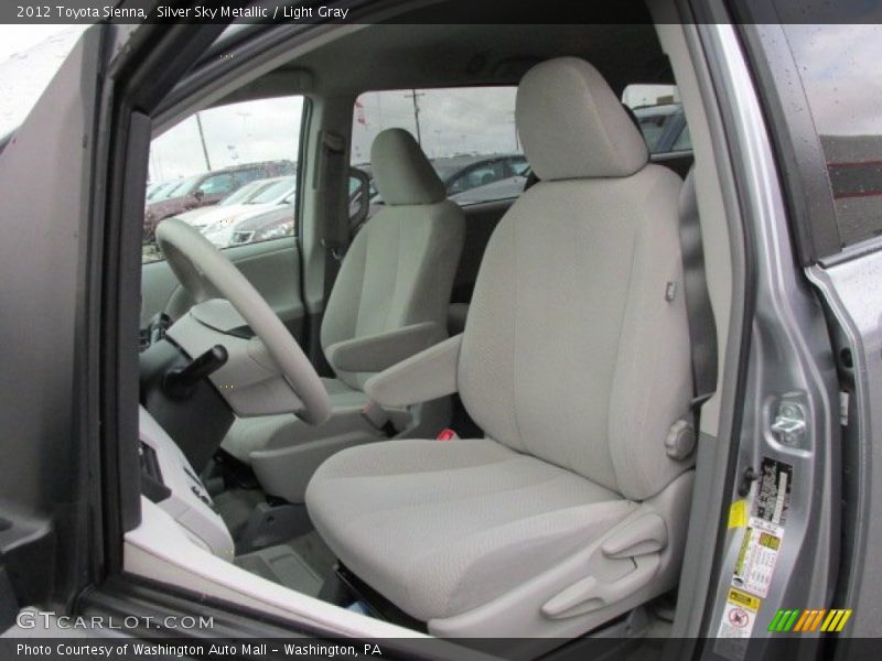 Silver Sky Metallic / Light Gray 2012 Toyota Sienna