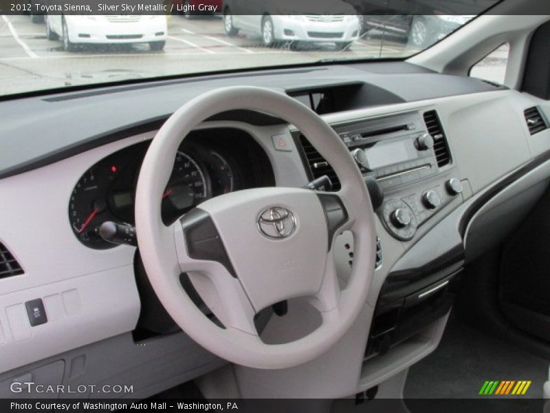 Silver Sky Metallic / Light Gray 2012 Toyota Sienna
