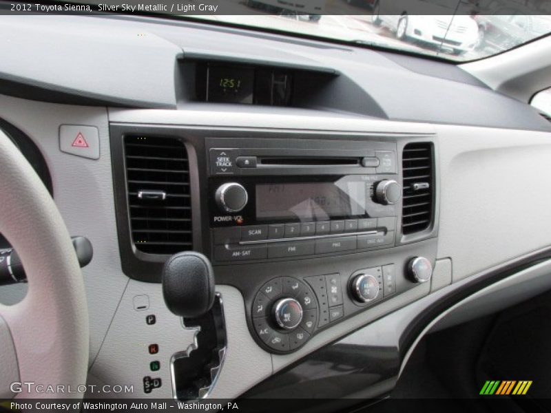 Silver Sky Metallic / Light Gray 2012 Toyota Sienna