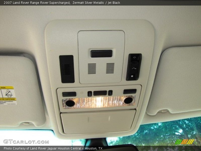 Zermatt Silver Metallic / Jet Black 2007 Land Rover Range Rover Supercharged