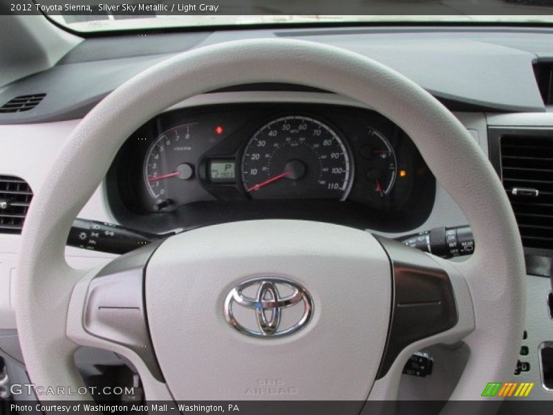 Silver Sky Metallic / Light Gray 2012 Toyota Sienna
