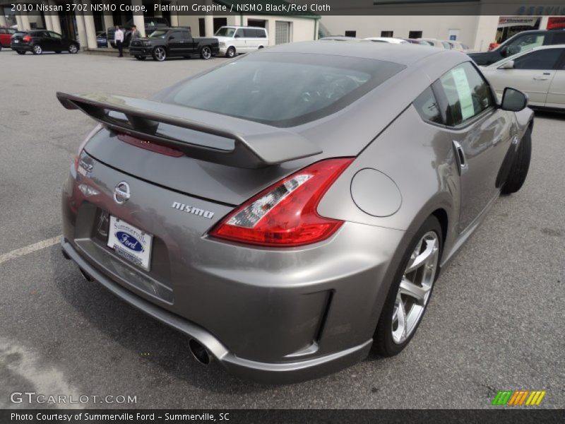 Platinum Graphite / NISMO Black/Red Cloth 2010 Nissan 370Z NISMO Coupe