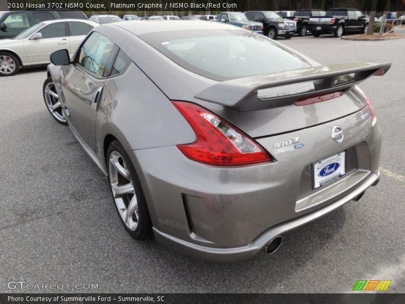 Platinum Graphite / NISMO Black/Red Cloth 2010 Nissan 370Z NISMO Coupe