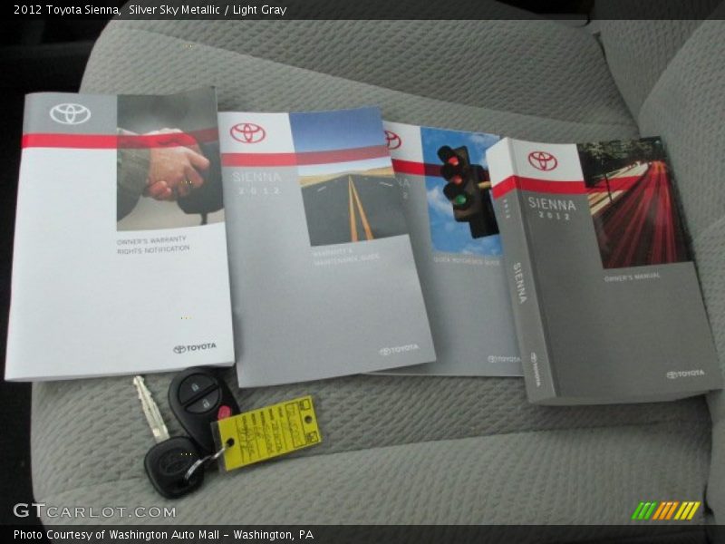Silver Sky Metallic / Light Gray 2012 Toyota Sienna