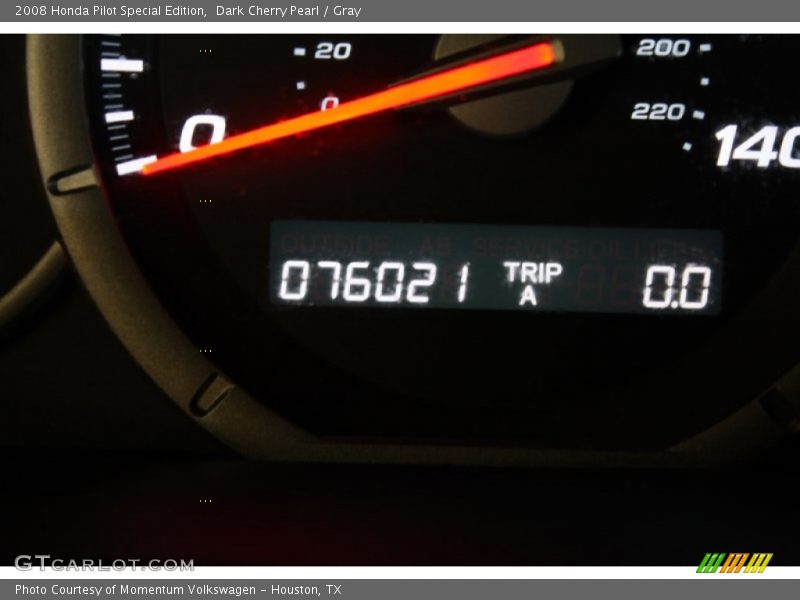 Dark Cherry Pearl / Gray 2008 Honda Pilot Special Edition