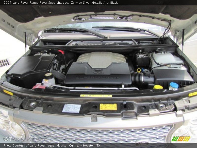 Zermatt Silver Metallic / Jet Black 2007 Land Rover Range Rover Supercharged